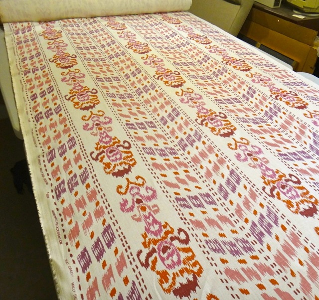 Mally Skok Ikat Crazy in pink Mally Skok Ikat Crazy fabric