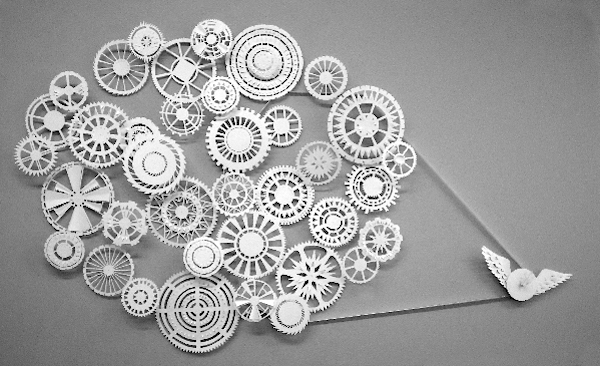 Mathilde Nivet paper clock for Hermès