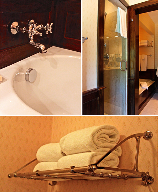 Mayflower-Inn-bathroom Mayflower Inn mahogany paneled bathroom