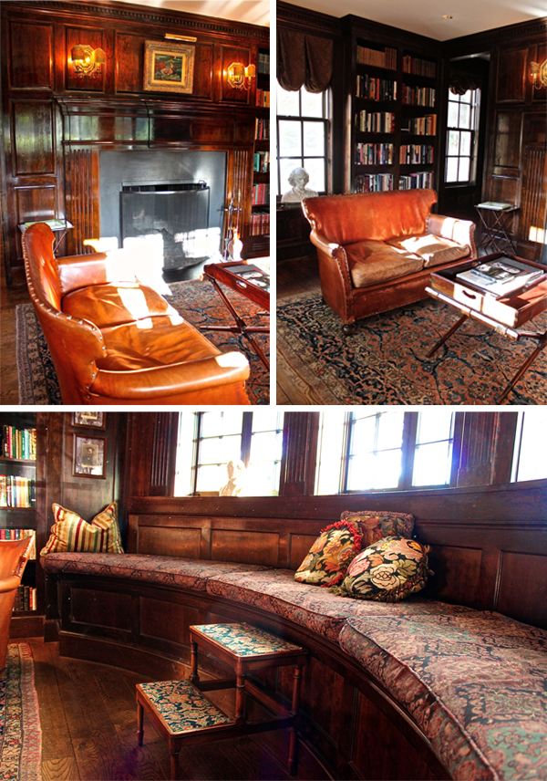 Mayflower-Inn-library-views English library at the Mayflower Inn