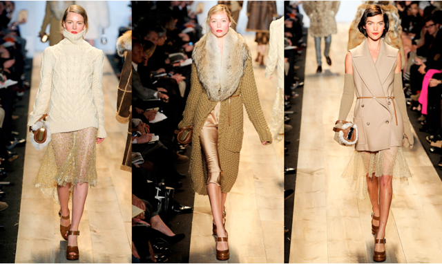 Michael Kors fall 2012 collection neutrals