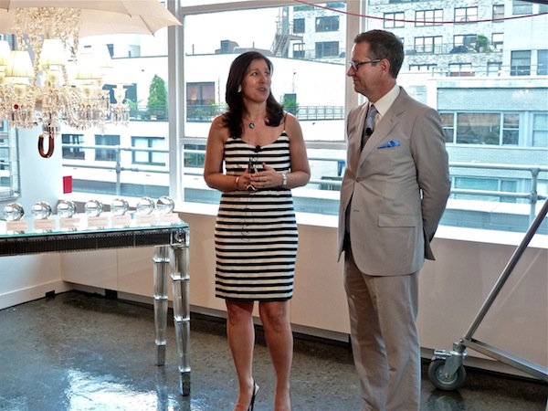 Michelle Klein and Michael Boodro Baccarat showroom NYC D&D building