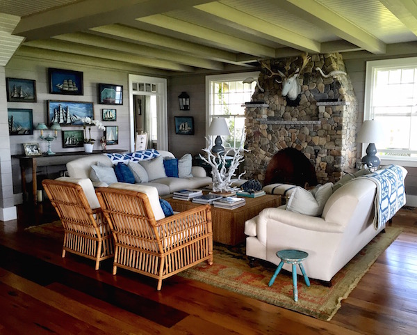 Nantucket House Tour family room seating