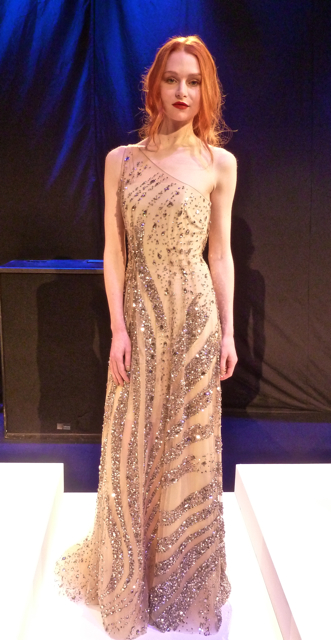 Lorena Sarbu beaded evening gown