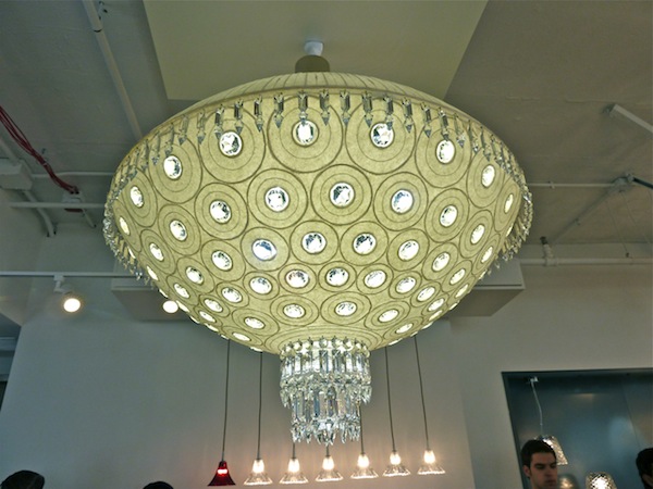 Baccarat Eriko Horiki Chandelier Sora Baccarat new lighting showroom at the D&D building NYC