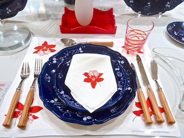 Indigo placesetting at Dior Home Dior Home