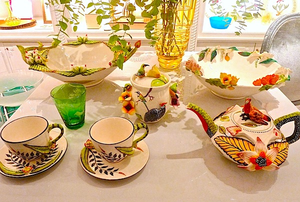 African dinnerware at the Dior Home shop Dior Home