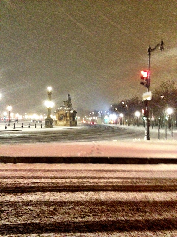 Paris in the snow Out and about in Paris