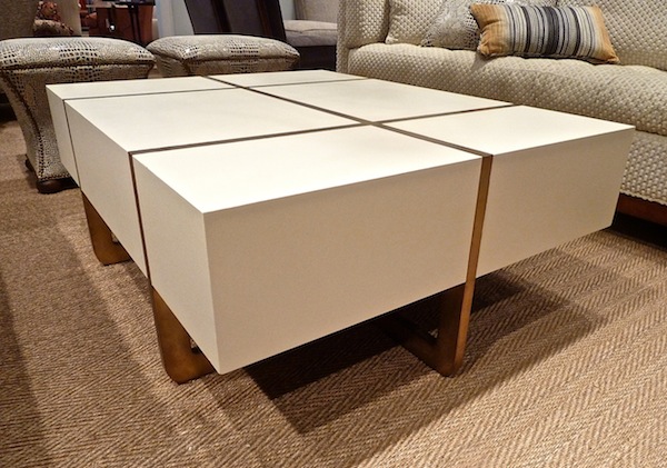 Pearson Parchment coffee table Luxe ivory Pearson Parchment coffee table
