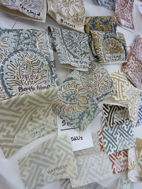 Peter Fasano swatches  Peter Fasano fabric swatches