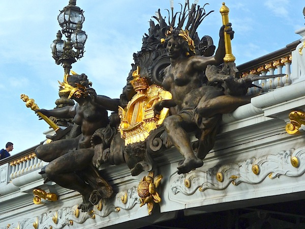 Alexander Trois bridge Paris détail postcard from Paris