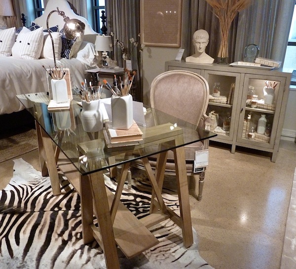 Glass desk Drexel Heritage Postcards Desk from the new Viage collection