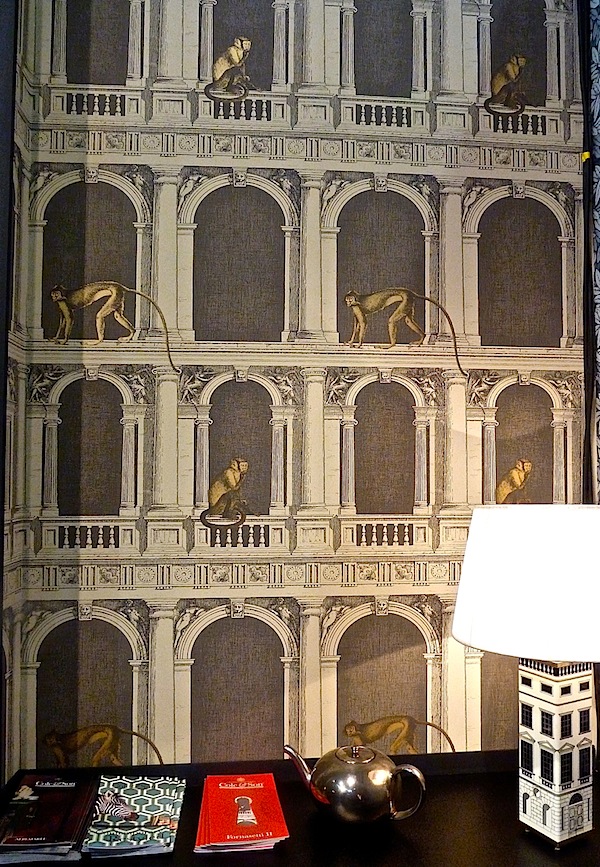 Fornasetti Procuratie e Scimmie wallpaper Cole and Son
