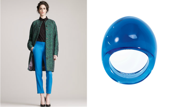 Proenza Schouler Fall 2012 with Lalique Jewelry Proenza Schouler fashion with lalique jewelry