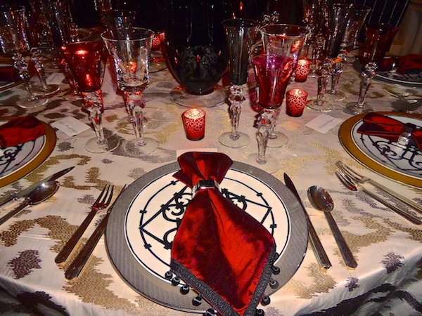 James Rixner for Puiforcat and Saint Louis at the NY botanical garden orchid dinner botanical garden