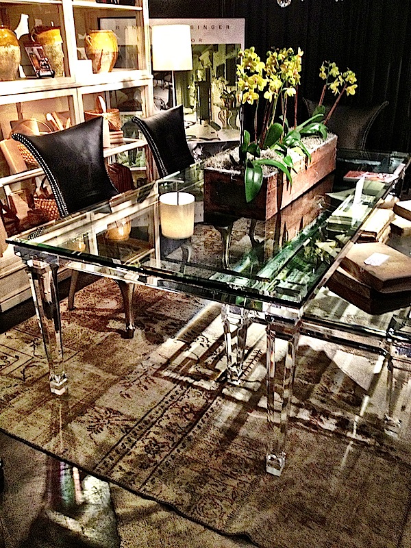 Randall Tysinger Sancerre acrylic dining table for EJ Victor EJ Victor