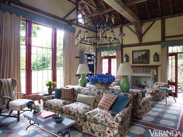 Richard Keith Langham living room 2012 September/October Veranda magazine