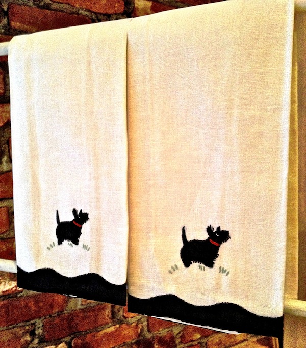 Scottie towels Designing Greenwich