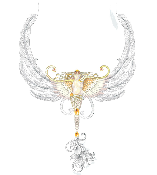 Lalique Vesta necklace Lalique new jewelry collection