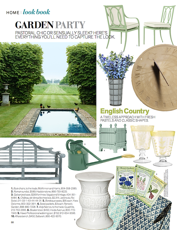 Veranda Magazine Look Book May/June issue