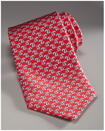 Salvatore Ferragamo red Dragon tie Ferragamo tie