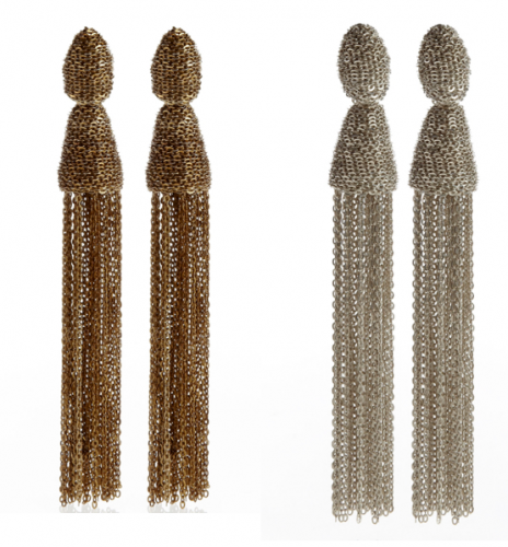 Oscar de la Renta tassel earrings