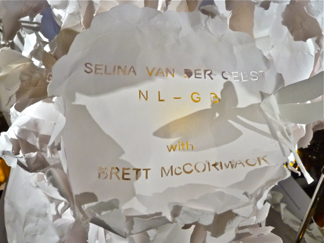 Selina van der Geest with Brett McCormack table at the New York Botanical Garden Orchid Dinner New York Botanical Garden