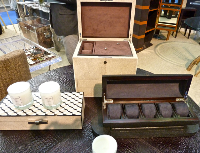Serge de Troyer shagreen boxes