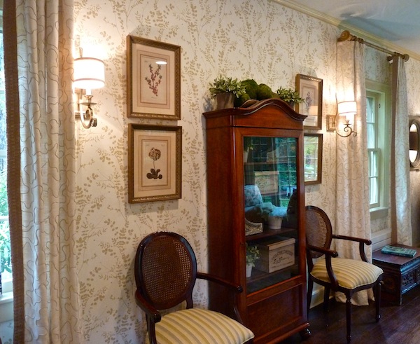 Steve Watson Interior Design formal parlor Bartlett Arboretum Garden Rooms by Design Showhouse