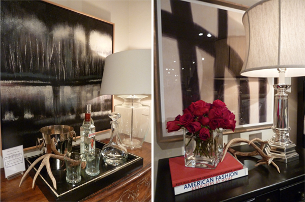 Styling at Drexel Heritage showroom Vignettes at the High Point Drexel Heritage showroom
