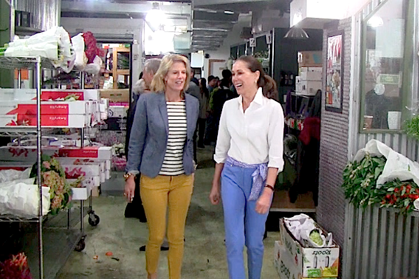 Susanna Salk and Carolyne Roehm for Stylish Shopping video Carolyne Roehm