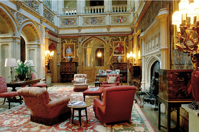 The Saloon at Highclere Highclere, the house used in Downton Abbey