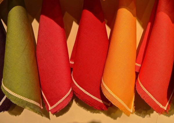 Tina Chen fringe napkin New York Gift Show