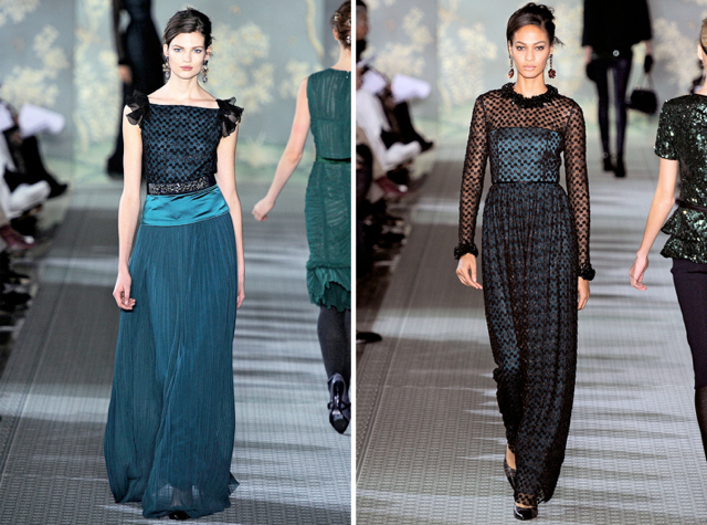 Tory Burch fall 2012 long dresses