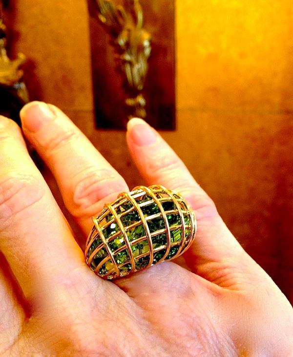 Verdura caged bubble ring Verdura