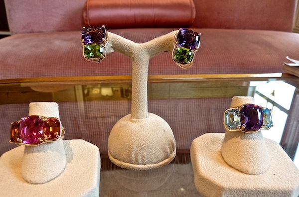 two stone earrings Verdura