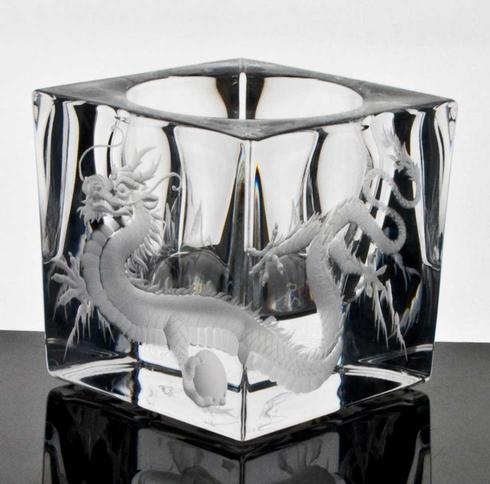 Varga crystal Dragon votives chinese new year
