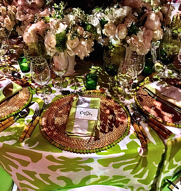 Ware and Co. placesetting Lenox Hill Gala 2015