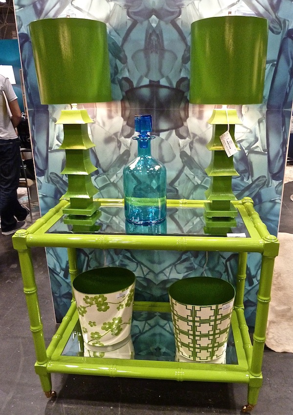 Worlds Away bar cart gift show