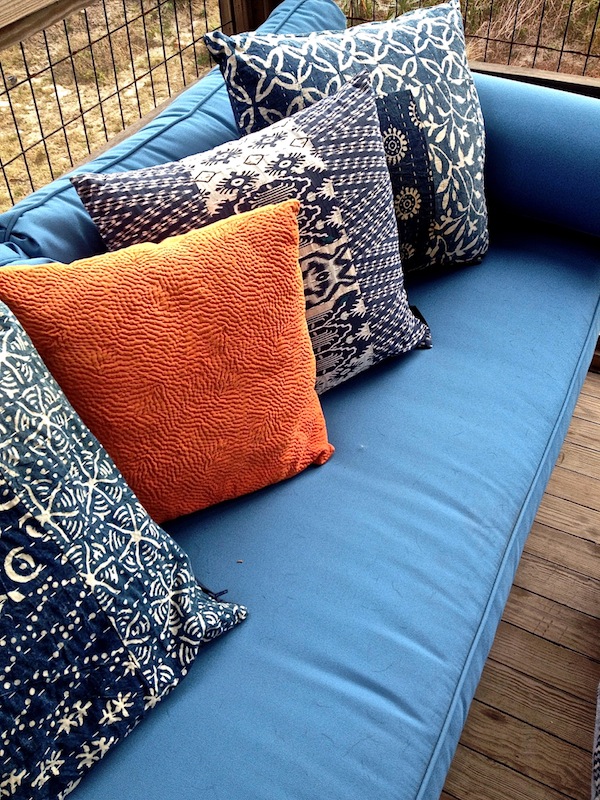 amelia handegan blue and orange pillows amelia handegan