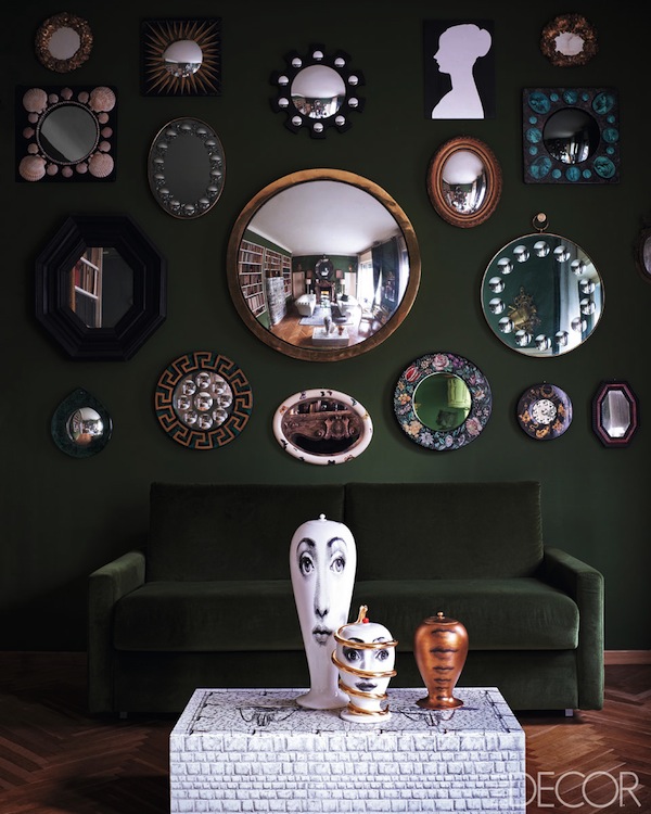 Barnaba Fornasetti Milan house in ELLE DECOR Cole and Son