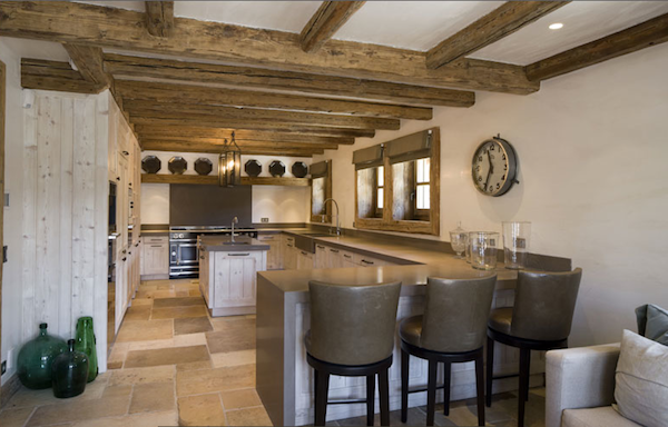 French ski chalet kitchen designed by Rachel Laxer Rachel Laxer