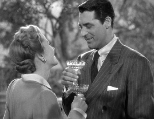 Champagne coupe in Suspicion