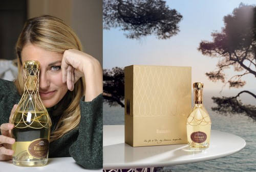 Patricia Urqiola, designed the “Fil d’Or” bottle stopper in 2010 for Ruinart