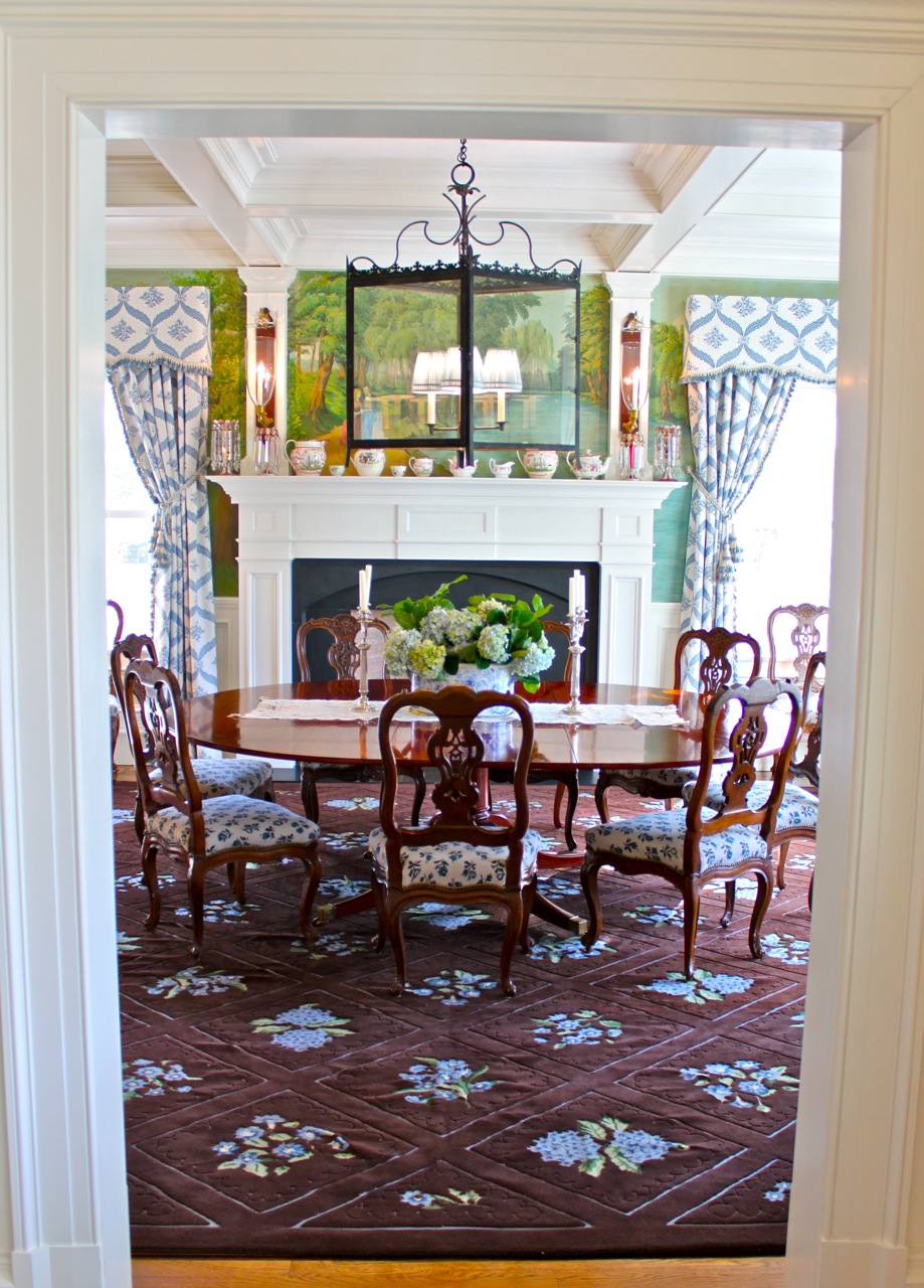 Dining room in Diamond Baratta designed house Luxury home in Connecticut
