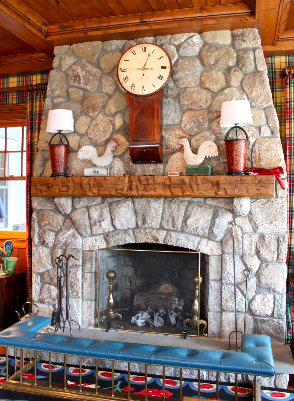 Family room in Diamond Baratta designed Connecticut house