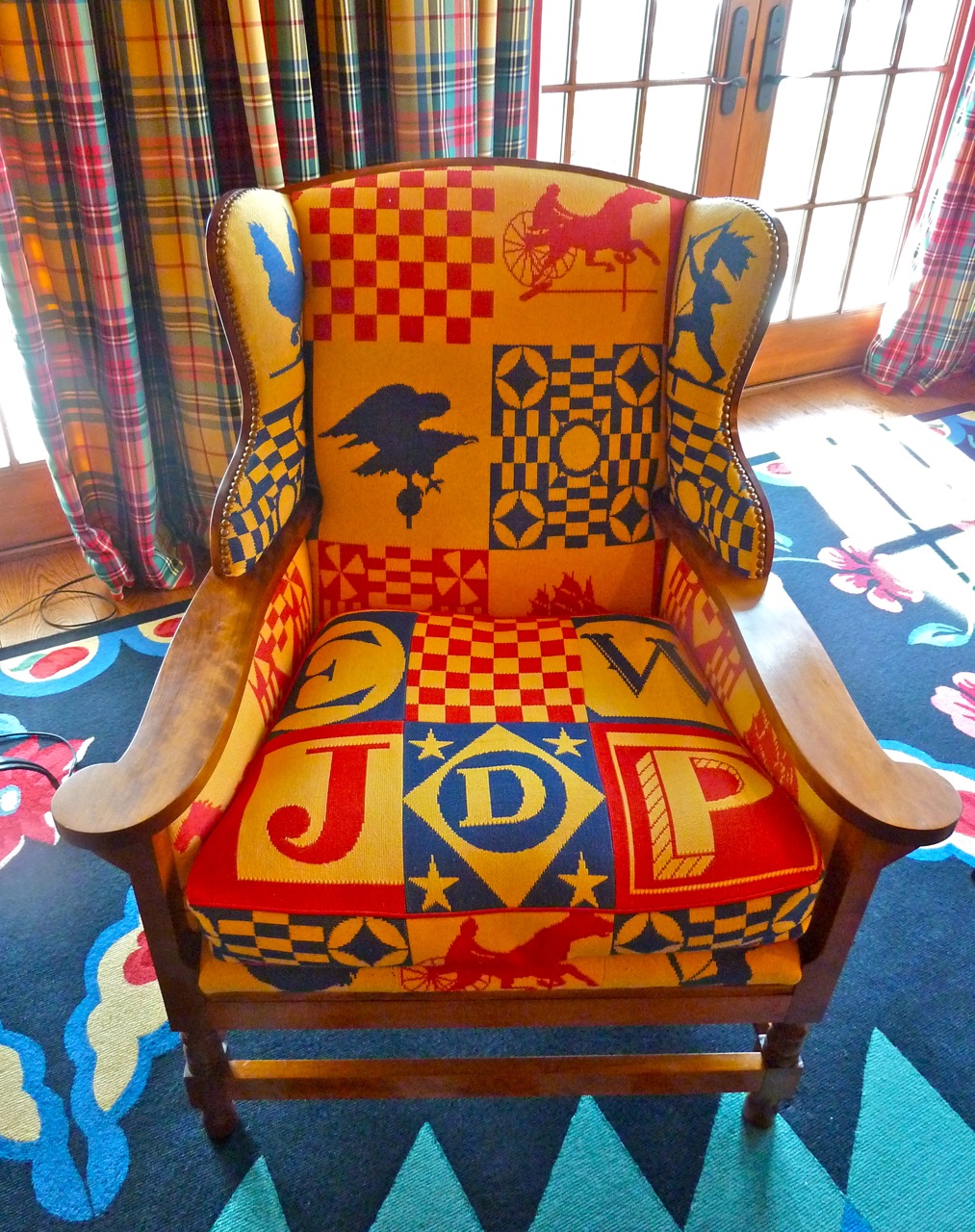 Diamond Baratta wing chair
