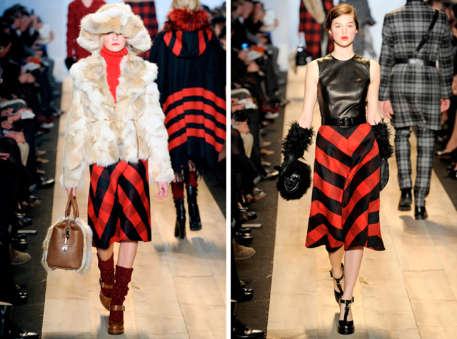 michael Kors fall 2012 red and black