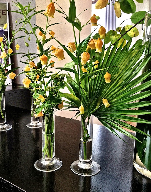 modern floral flower arrangement postcard from paris