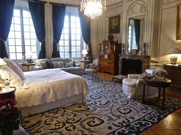 My bedroom at Timothy Corrigan's chateau timothy corrigan